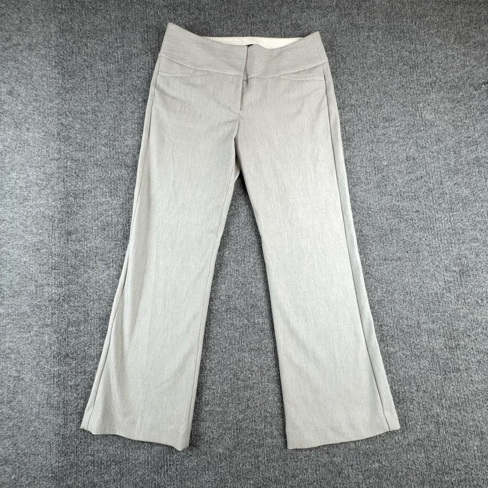 Express Editor Dress Pants Womens 4S Gray Twill Bootcut Stretch Work Office